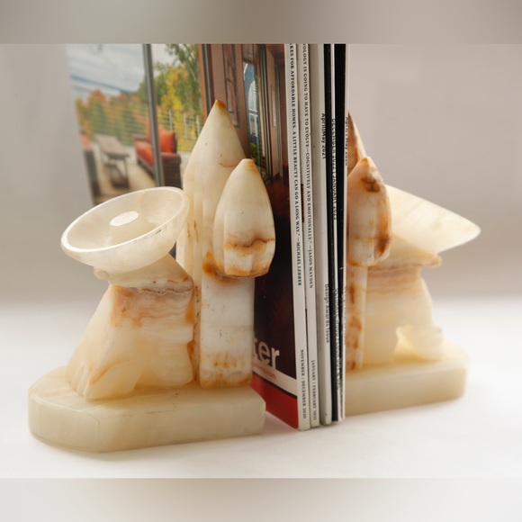 Hand Carved Mexican Sombrero Book Ends - Picture 7 of 7